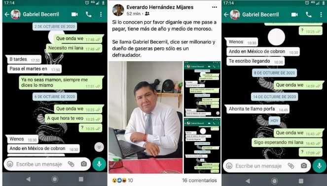 Exhiben “al Gabo” de RSP por mala paga y defraudador