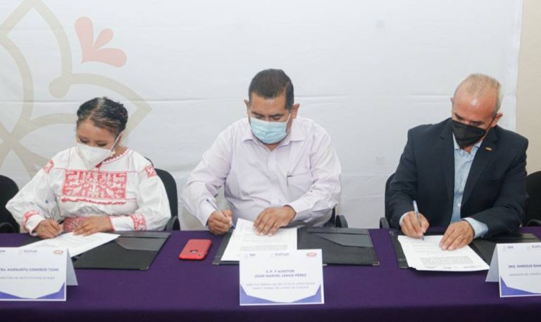 Firman convenio ICATLAX, IEM y CMIC en materia de capacitación