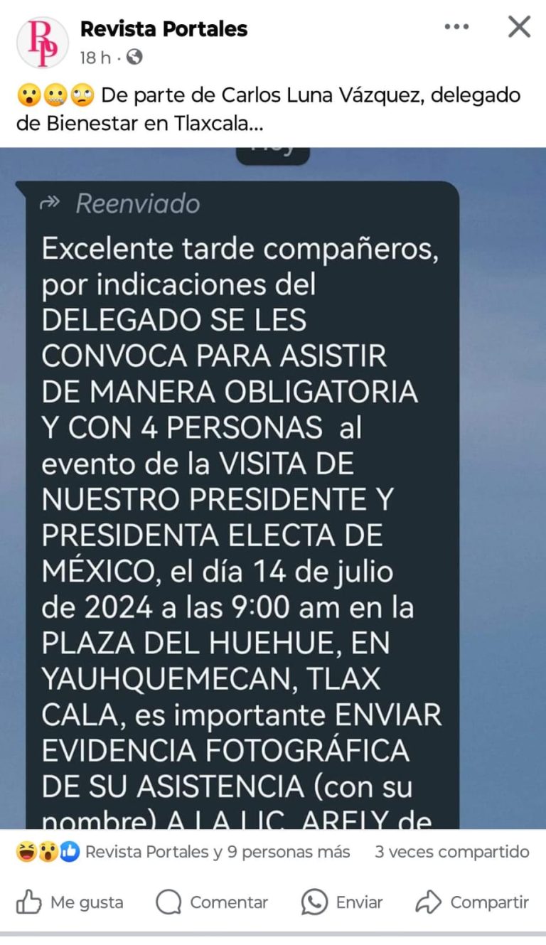 Obligaron a beneficiarios de programas del bienestar a acudir a visita de López Obrador