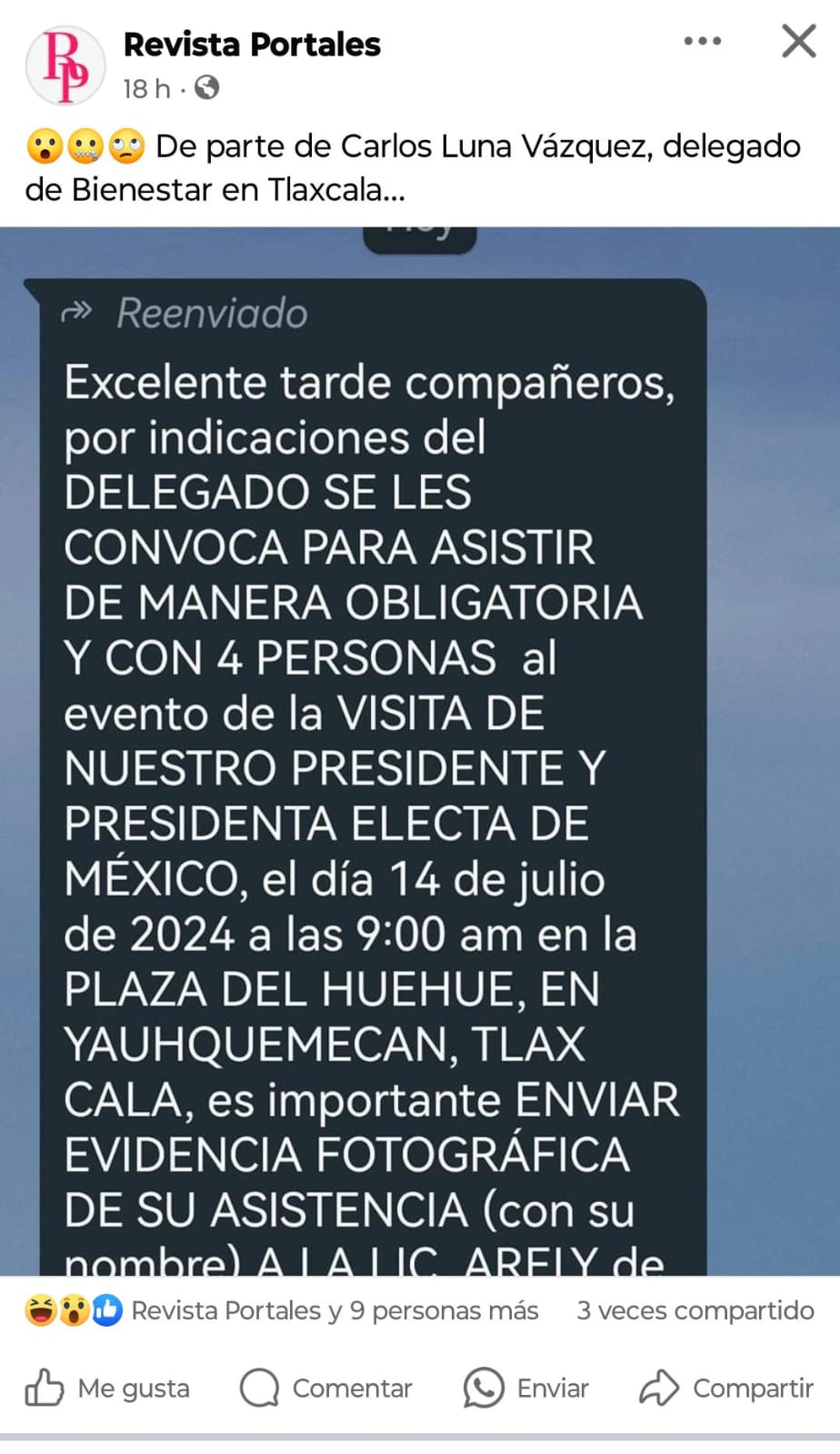 Obligaron a beneficiarios de programas del bienestar a acudir a visita de López Obrador