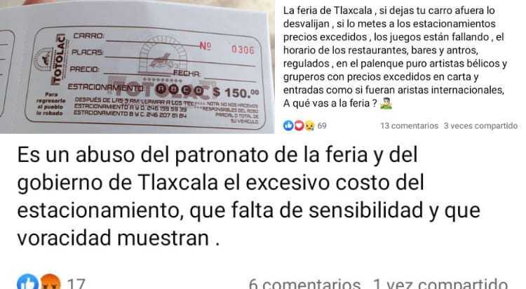 Atención. Si vas a ir a la Feria de Tlaxcala, haz tu guardadito para el estacionamiento y no te metas con los “guaruras” del Palenque