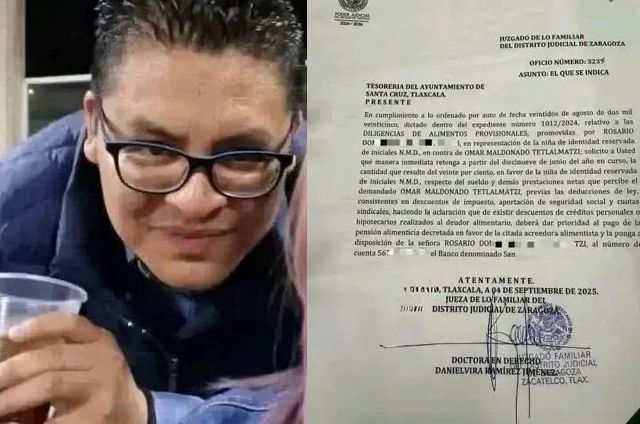 Juez ordena la retención de pensión alimenticia a alcalde de Santa Cruz #Tlaxcala